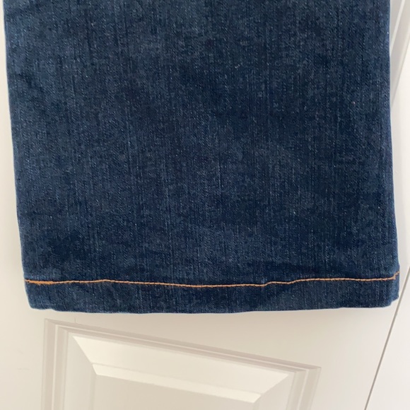 Michael Kors Selma Flare Leg Dark Denim Jeans Size 6 - Picture 7 of 9